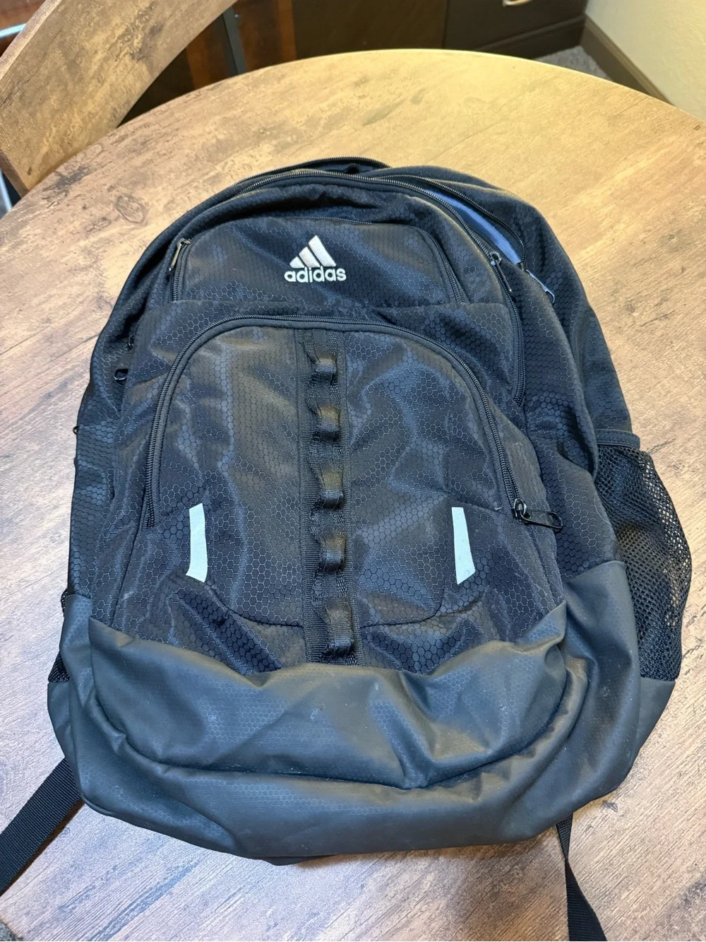 adidas Black Men's Multi‑Pocket Backpack